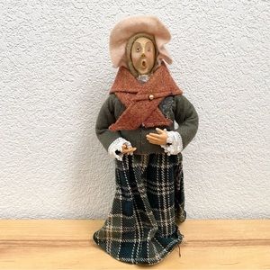 Vintage Byer’s Choice? Christmas Caroler Old Woman Christmas 11” Doll Decor